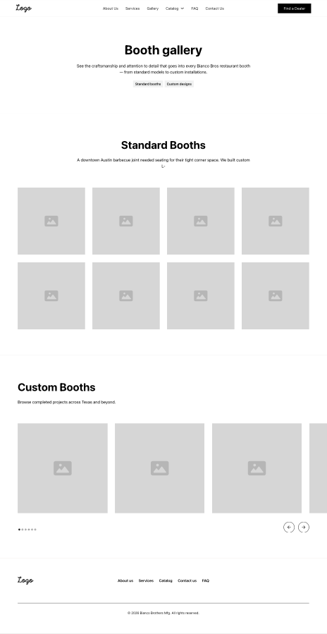 Bianco Brothers wireframe exploration 4